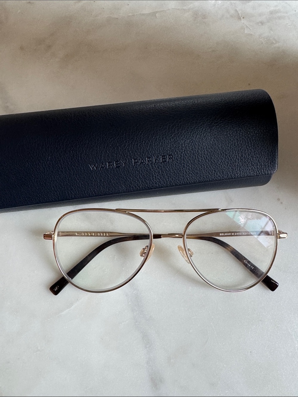 Warby Parker Women's Blue Light Aviator Glasses